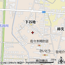 秋田県横手市雄物川町今宿下谷地50周辺の地図