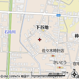 秋田県横手市雄物川町今宿下谷地61周辺の地図