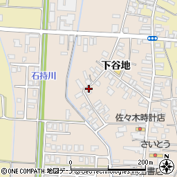秋田県横手市雄物川町今宿下谷地33周辺の地図
