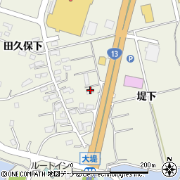 秋田県横手市婦気大堤（堤下）周辺の地図