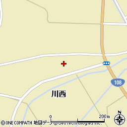 秋田県由利本荘市川西米山下101周辺の地図