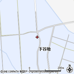 秋田県横手市雄物川町砂子田下谷地西周辺の地図