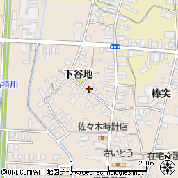 秋田県横手市雄物川町今宿下谷地104周辺の地図