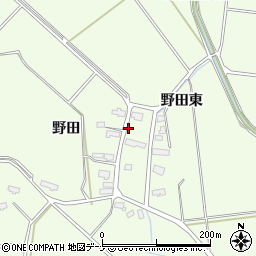 秋田県横手市平鹿町上吉田野田232周辺の地図