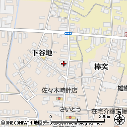 秋田県横手市雄物川町今宿下谷地133周辺の地図