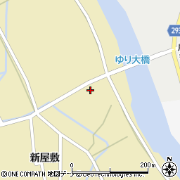 秋田県由利本荘市川西新屋敷25周辺の地図