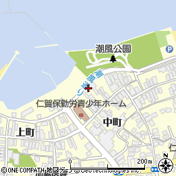 秋田県にかほ市平沢中町99周辺の地図
