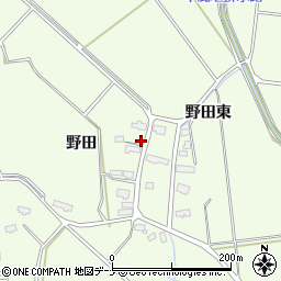 秋田県横手市平鹿町上吉田野田125周辺の地図