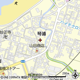 秋田県にかほ市平沢琴浦15周辺の地図