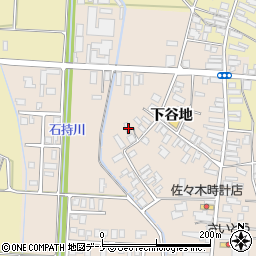 秋田県横手市雄物川町今宿下谷地38周辺の地図