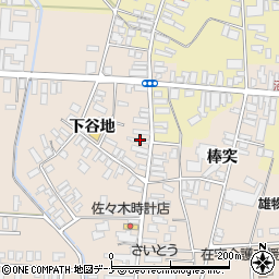 秋田県横手市雄物川町今宿下谷地131周辺の地図