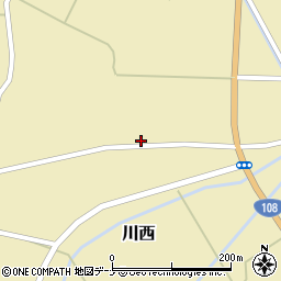 秋田県由利本荘市川西米山下103周辺の地図