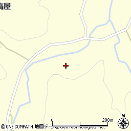 秋田県由利本荘市東由利宿（山ノ下）周辺の地図