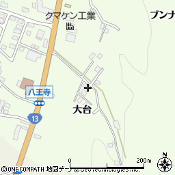 秋田県横手市安田大台周辺の地図