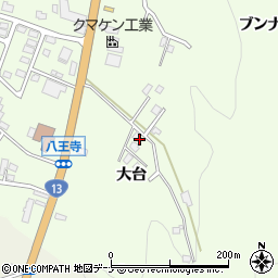 秋田県横手市安田（大台）周辺の地図