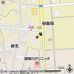 秋田県横手市雄物川町沼館小谷地周辺の地図