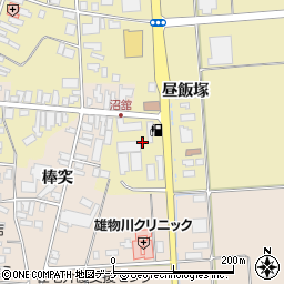 秋田県横手市雄物川町沼館（小谷地）周辺の地図
