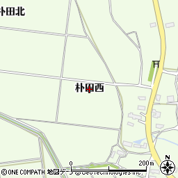 秋田県横手市平鹿町上吉田（朴田西）周辺の地図