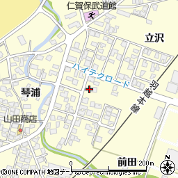 秋田県にかほ市平沢琴浦34周辺の地図
