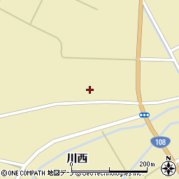 秋田県由利本荘市川西米山下100周辺の地図