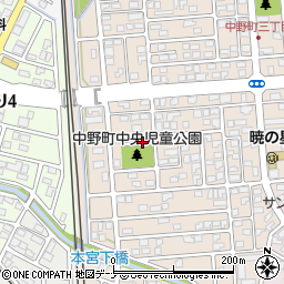 中野町中央児童公園周辺の地図