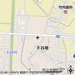 秋田県横手市雄物川町今宿下谷地158周辺の地図