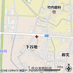 秋田県横手市雄物川町今宿下谷地77周辺の地図