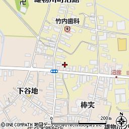 秋田県横手市雄物川町今宿下谷地388周辺の地図