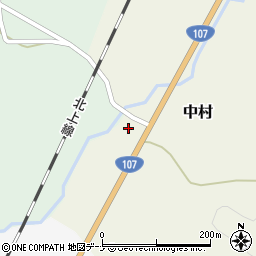 岩手県西和賀町（和賀郡）中村（５９地割）周辺の地図