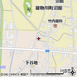秋田県横手市雄物川町今宿下谷地147周辺の地図