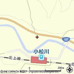 秋田県横手市山内小松川六郎台1周辺の地図