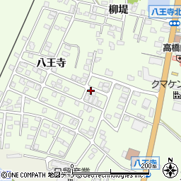 秋田県横手市安田八王寺周辺の地図