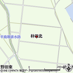 秋田県横手市平鹿町上吉田朴田北周辺の地図