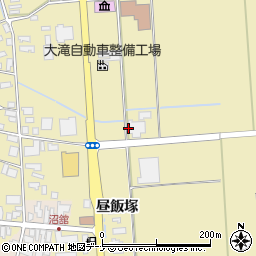秋田県横手市雄物川町沼館（千刈田）周辺の地図