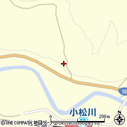 秋田県横手市山内小松川六郎台周辺の地図