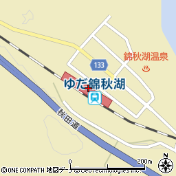 ゆだ錦秋湖駅周辺の地図