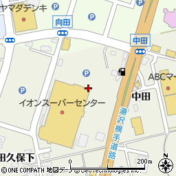 ジュエルカフェ　イオンスーパーセンター横手南店周辺の地図