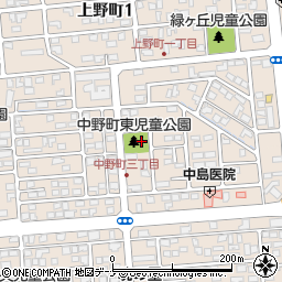 中野町東児童公園周辺の地図