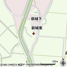 秋田県横手市平鹿町上吉田新城東45周辺の地図