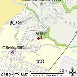 秋田県にかほ市両前寺家ノ浦54-5周辺の地図