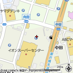 イオンスーパーセンター横手南店駐車場周辺の地図