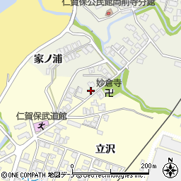 秋田県にかほ市両前寺家ノ浦54-3周辺の地図