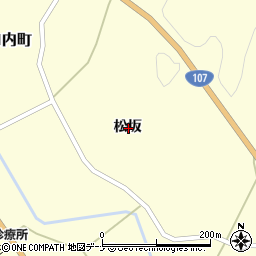 岩手県北上市口内町松坂周辺の地図