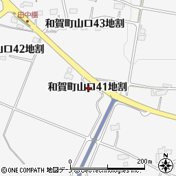 岩手県北上市和賀町山口４１地割周辺の地図