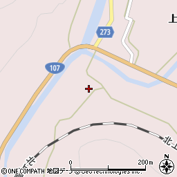 秋田県横手市山内大松川霜焼野周辺の地図
