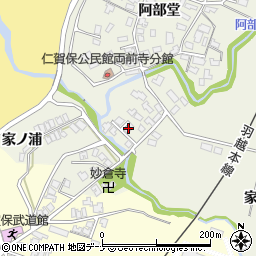 秋田県にかほ市両前寺家ノ浦160周辺の地図
