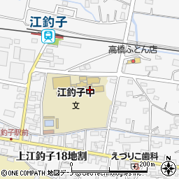 北上市立江釣子中学校周辺の地図