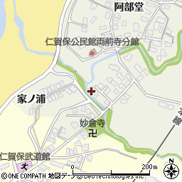 秋田県にかほ市両前寺家ノ浦66-2周辺の地図