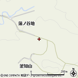 秋田県にかほ市両前寺蒲ノ谷地周辺の地図