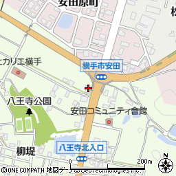 秋田県横手市安田馬場179周辺の地図